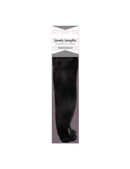 Extensions à clips Lovely Lengths 20 pouces 1B Noir naturel