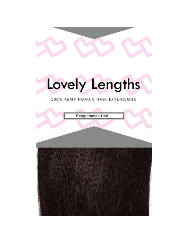 Extensions à clips Lovely Lengths 20 pouces 1B Noir naturel