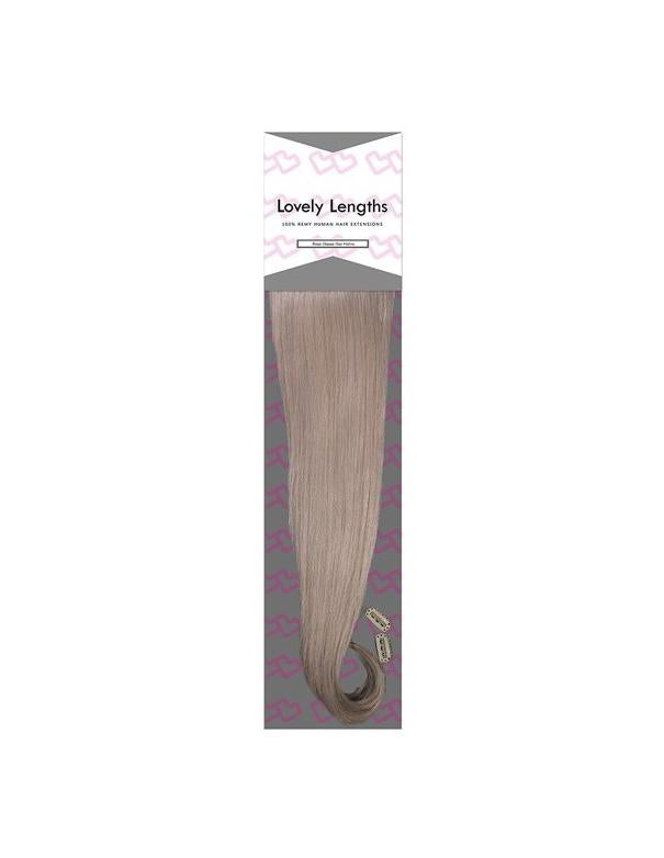 Extensions à clips Lovely Lengths 20 pouces Argent glacé