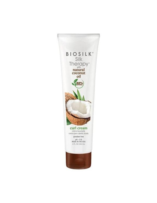 Crème pour les boucles à l'huile de coco BioSilk Silk Therapy - 148 ml