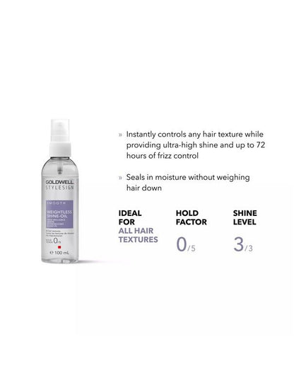 Huile brillance légère et lisse Goldwell StyleSign - 100 ml