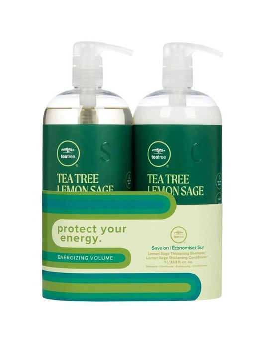 Paul Mitchell Tea Tree Lemon Sage Energizing Duo Volume Litre