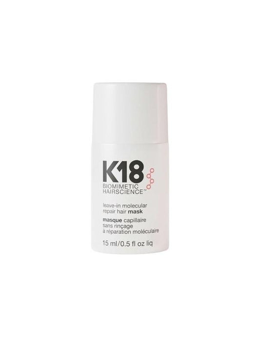 Masque capillaire réparateur moléculaire sans rinçage K18 - 15 ml