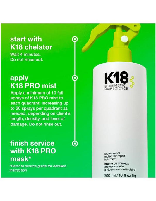 Brume capillaire réparatrice moléculaire K18 - 300 ml