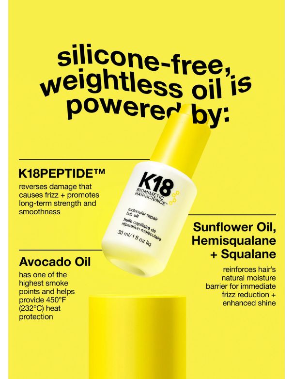 K18 Molecular Repair Hair Oil - 30ml