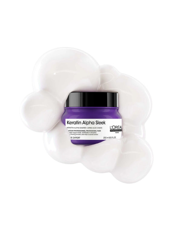 L'Oreal Keratin Alpha Sleek Masque Anti-Frisottis pour Cheveux - 250ml