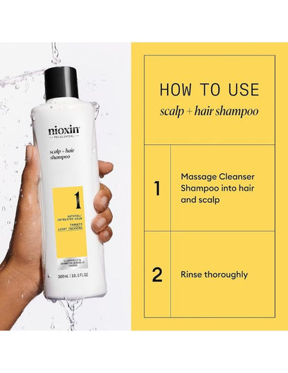 Nioxin System 1 Cleanser - 1L