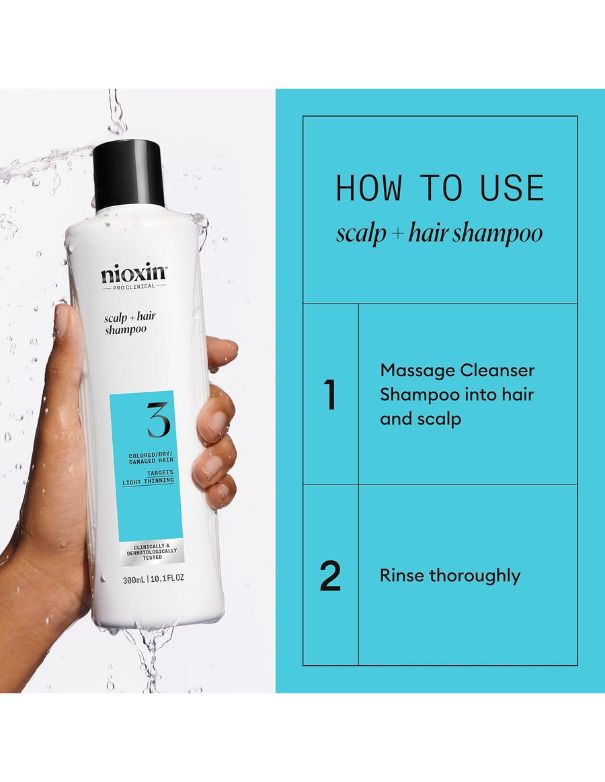 Nioxin System 3 Cleanser - 1L