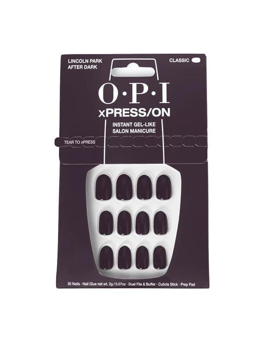 OPI xPRESS-ON sublime Lincoln Park à la tombée de la nuit