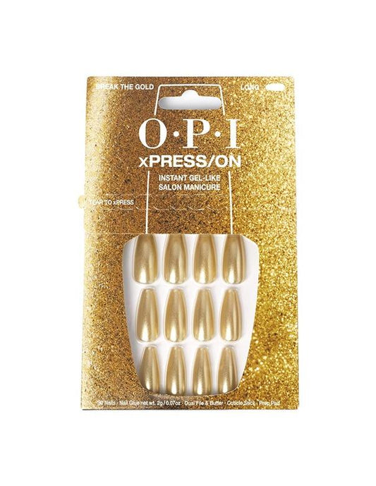 Ongles OPI xPRESS-ON Long Break the Gold