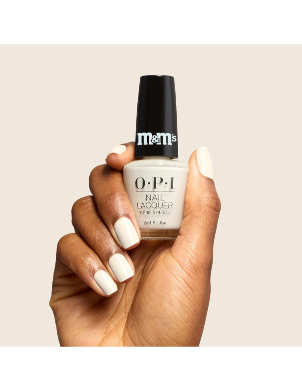 OPI x M&M's White Choco-hot