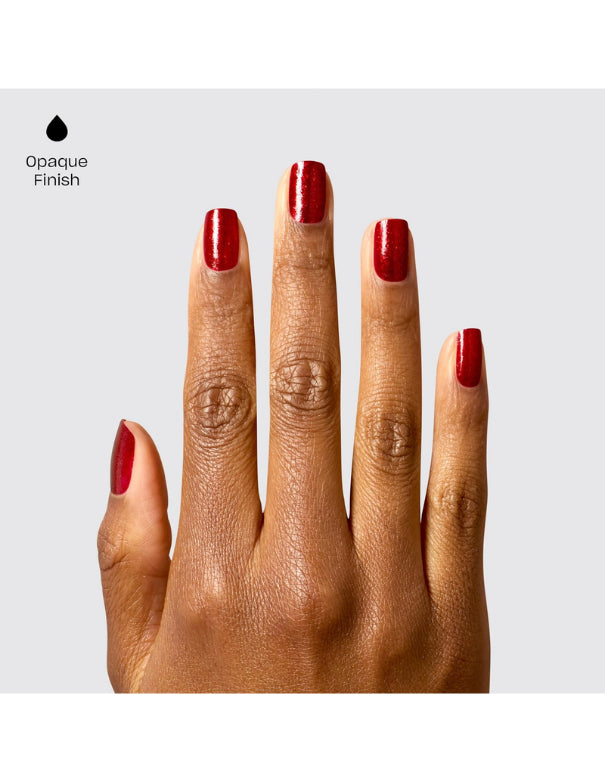 OPI x M&M's Rouge irrésistible