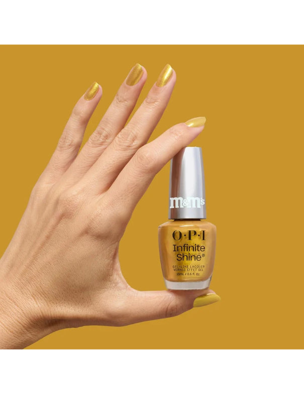 OPI x M&M's Infinite Shine Shiny & Bright
