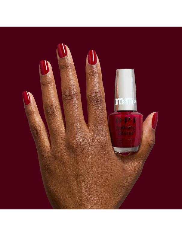 OPI x M&M's Infinite Shine On the Sweet List