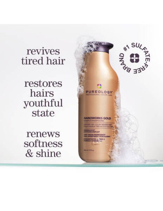 Shampooing Pureology Nanoworks Gold - 266 ml