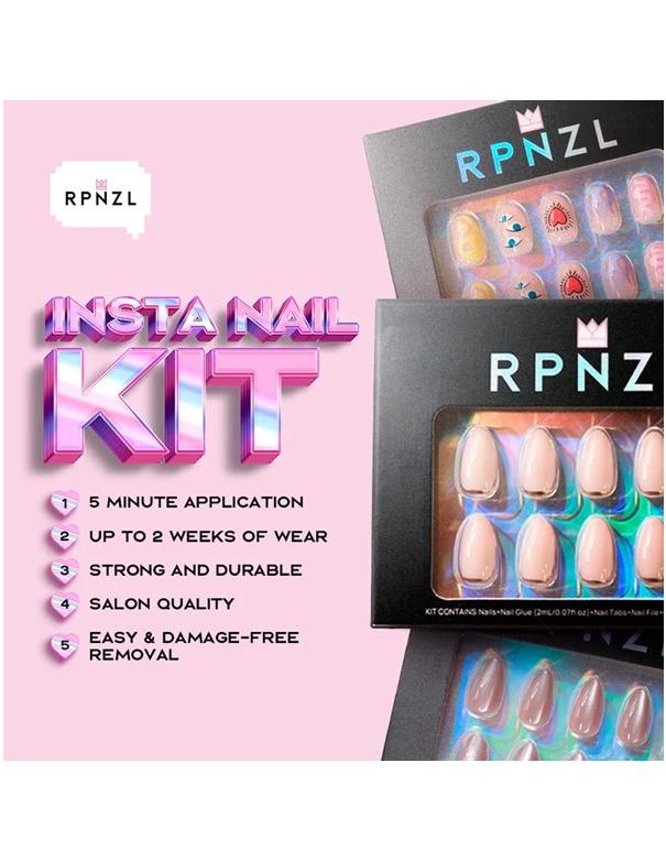 Kit de pose d'ongles à coller RPNZL - Dentelle française
