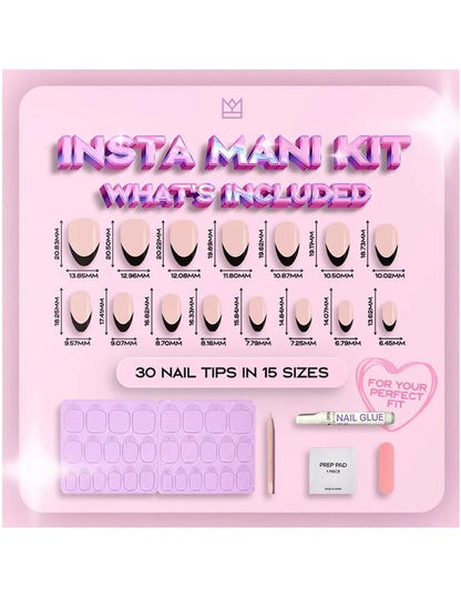 Kit de pose d'ongles à coller RPNZL - Dentelle française