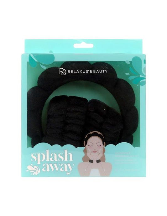 Ensemble bandeau et bracelet Relaxus SplashAway noir
