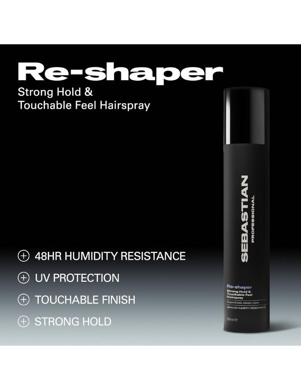 Sebastian Reshaper laque fixation forte et toucher souple - 300 ml