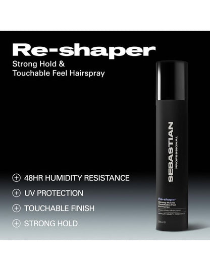 Sebastian Reshaper laque fixation forte et toucher souple - 300 ml
