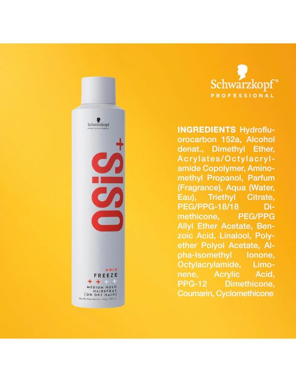 OSiS Freeze Medium Hold Hairspray - 300ml