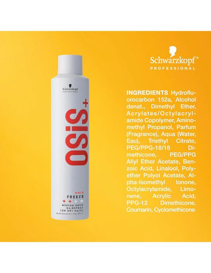 OSiS Freeze Medium Hold Hairspray - 300ml