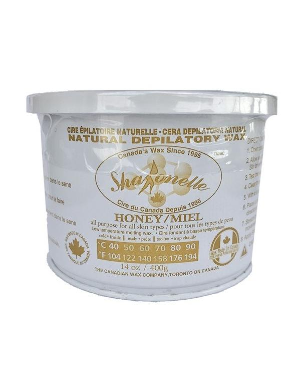 Cire douce naturelle au miel pour micro-ondes Sharonelle - 14 oz