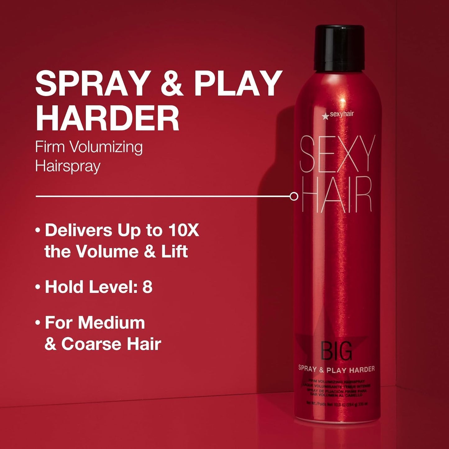 Spray volumateur Big SexyHair et Play Harder - 335 ml