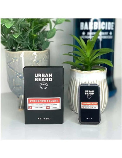 Eau de Cologne solide aux fruits à noyaux Urban Beard - 15 ml