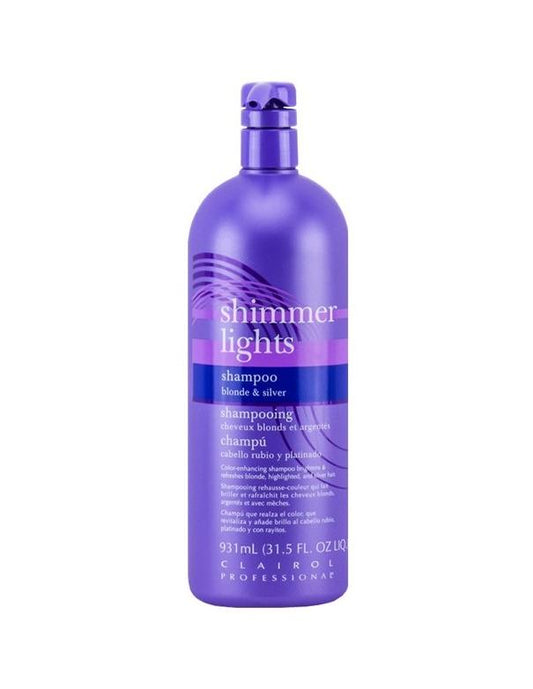 Shampoing Clairol Shimmer Lights Blond et Argenté - 931 ml